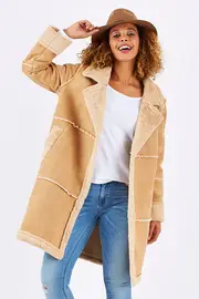 Cheering For Shearling Jacket--LEO-CHEER