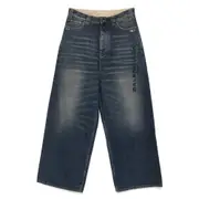 [Balenciaga] Balenciaga Whiskering-effect Jeans M BLUE