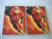Disney Set of 2 Pixar THE INCREDIBLES Movie Promo Trading Cards *New & Sealed*