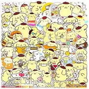 50 Packs Pom Pom Purin Stickers Water Bottles Laptop Phone Motorcycle Computer Guitar Skateboard Hydroflasks Cute Dog Anime Vinyl Sticker Waterproof Aesthetic Trendy Decals for Teens Girls Adults