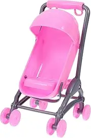 Elegant Mini Stroller Toy for Dolls Plastic Doll House Accessory for Toddlers 1-3 Years