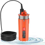 VEVOR Solar Water Pump, DC 96W Submersible Deep Well Pump, Max Flow 1.6 GPM, Max Head 70 m, Max Submersion Depth 30 m, Solar Powered Water Pump for We