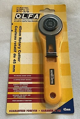 OLFA Rotary Cutter, RTY-2/G 45mm, Model #9651 New Unopened Package