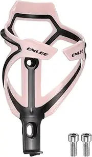 sourcing map Bicycle Water Bottle Holder Lightweight Bike Bottle Cages Cycling Cup Holder for MTB Road Gravel, Light Pink