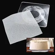 DGQ 7-Inch Cookie Turntable Clear Acrylic Cookie Lazy Susan Cupcake Sugar Icing Cookie Decorating Supplies Tools with Non-Slip Mat