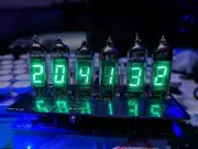 6-bit ys13-3 VFD Clock RGB LED Display Desk Decor WIFI Timing w/Remote Contorl