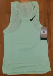 $90 Nike AeroSwift Dri-Fit ADV Running Singlet Green FN4231-376 Men’s Sz XS NWT
