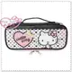 小花花日本精品♥ Hello Kitty PU皮革筆袋 手提化妝包 手提筆袋 文具 側姿點點愛心60113009