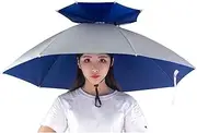 Hat Umbrella,Rainproof Fishing Umbrella Cap, Head Umbrella, Portable Folding Waterproof Headgear, Outdoor Shade Fishing-G95cm