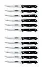 12x Set Steak Knives Dinner Stainless Steel Sharp Serrated Knife