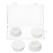 Silicone Rubber Hole Plug Soft Stoppers W Box for 36-37mm Hole White 4 Pieces