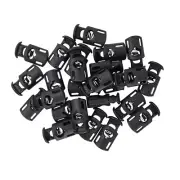 10PCS 6MM Plastic Cord Locks Single Hole End Spring Stop Toggle Stopper Lanyard