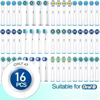 在飛比找蝦皮購物優惠-16pcs Electric Toothbrush Head