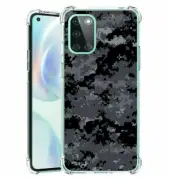 (Digi Black Camo)ShockProof TPU phone case cover(Clear)for Oneplus Nord N10 5G