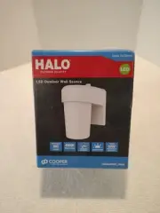 HALO Outdoor Security LED Dusk to Dawn Outdoor Wall Sconce 4000K ~ NEW