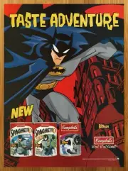 2005 Campbell's Soup Spaghetti O's/Batman Print Ad/Poster Animated Promo Art 00s