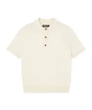 Loro Piana Classic Polo Shirt IT40,IT42,IT38,IT36 snow White