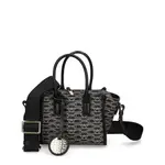 [Emporio Armani] Emporio Armani Monogram-patterned Mini Bag ONE SIZE BLACK/NEUTRALS