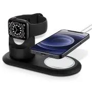 2 In 1 Charging Stands for Magsafe Apple Watch Charger-Black