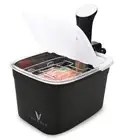 Versatile 12-Quart Sous Vide Container with Built-in Rack and Collapsible Hin