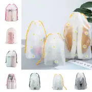 Portable Travel Drawstring Storage Pouch Dust Waterproof Cosmetic Bags Shoes Bag