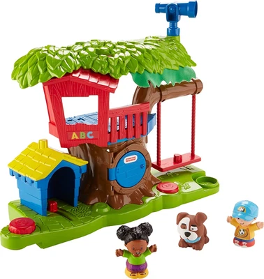 Little People Treehouse Playset Musical Toy with 3 Figures Pretend Play 1+ Year