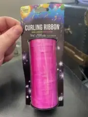 Party By Forum Pink Curling Ribbon 3/16" X 100yds New!!!