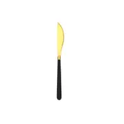 3pcs Black Gold Paint Cutlery Tableware 304 Stainless Steel Knife