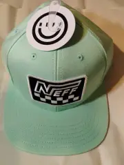 Neff Hat Men's Acqua Blue Light Adjustable One Size Baseball Cap. New With Tags