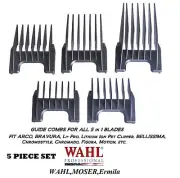 Wahl 5 in 1 Blade Attachment Guide COMB SET For ACADEMY,GENIO,BELLISSIMA,Beretto