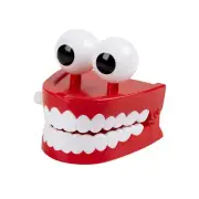 Novelty Dentures Clockwork Fun Toy Teeth Clockwork Beating On The Chain /IL