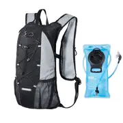Versatile Outdoor Hydration Backpack with 2L Bladder for Cycling and Hiking
