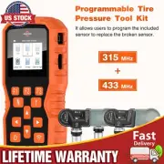 TPMS OBDII Relearn Tool Programming with 4 TPMS Gearzaar w/4Pcs Tire Sensor