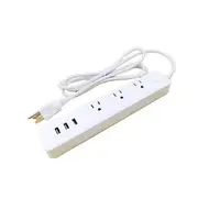 Multifunctional Power Strip 3 AC Outlets 3 USB Ports Charger US Plug