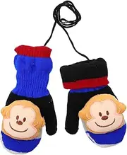 [SOESFOUFU] Children's Mittens Thermal Gloves Wool Gloves Knit Gloves Full Finger Mittens Winter Warm Mittens Knitting Hand Velvet Toddlers Winter Mitten Cartoon Full Finger Gloves Fluffy