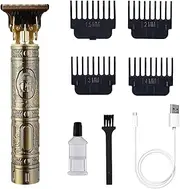 Hair Clippers Zero Gapped T-Blade Hair Trimmer Cordless Rechargeable Edgers Clippers Electric Beard Trimmer Shaver Hair Cutting Kit Gifts for Men (Buddha)