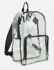NEW Kids' Eastsport Multipurpose Clean & Clear 17" School Backpack