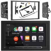 Double Din Bluetooth Stereo, Radio Install Kit, Harness, Antenna, Backup Camera (for: Isuzu)