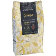 Valrhona Jivara 40% Milk Chocolate Feve 6.6 lb. - 3/Pieces WS-409VAL4658