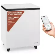 Serenelife Rectangular Towel Warmer Bucket-Large Capacity, Built-in WiFi (Black)