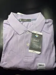 Men's Purple MEMBERS MARK Stretch Cotton Classic Fit Polo Size Sm