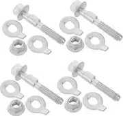 MAGICLULU 4pcs Wheel Positioning Eccentric Bolts Kit - Heavy-duty Cam Bolt Kit Adjustable Cam Correction Alignment 12.9 Grade Automotive Repair Tool