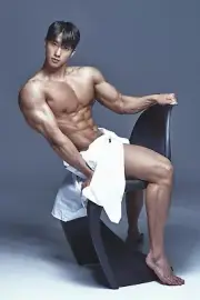 [L263] Male Model Showing Off Body Fine Art Hunky Physique MATTE OR GLOSS OPTION