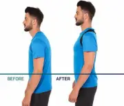Bad Posture Corrector Adjustable 28- 48" Brace Comfortably Back Pain Improve