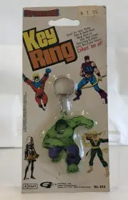 Vintage 1979 Gordy Int. Super Heroes THE INCREDIBLE HULK Keyring -SEALED- RARE