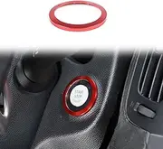 Moittellc Car Engine Start Stop Button Cover Compatible with Infiniti G37 2008-2013 G35 2007-08 G25 2011 2012 Q60 2014 2015, Push Start Button Cover Trim Protection Ring Accessories(red)