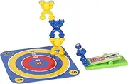 Zing Desktop Sports Flip N Stack Monkeys - Ages 5 and Up, Includes 2 Yellow, 2 Blue Magnetic Monkeys, Metallic Game Platform, Springboard, Instructions for Two Games
