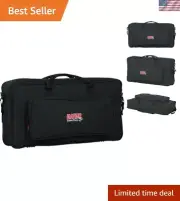 Padded 25-Key Micro Keyboard Gig Bag with Shoulder Strap for Easy Transport