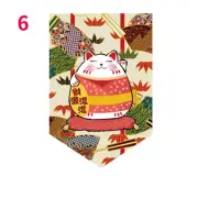 Cute Japanese Doorway Curtain Short Noren Valance Hanging Tapestry Half Curtain