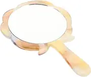 WOONEKY Rose Vanity Mirror Acetic Acid Makeup Mirror Handheld Travel Mirror Portable Cosmetic Mirror Decorative Mirror Portable Hand Mirror Travel Hand Mirror Hand Travel Mirror
